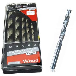 Spectre Performance Piece Hss Pro Brad Point Wood Drill Bit Set