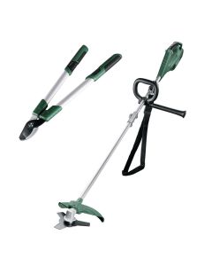 Bosch Corded 240v Cutter Grass Line Strimmer Trimmer + Long Handled Loppers 