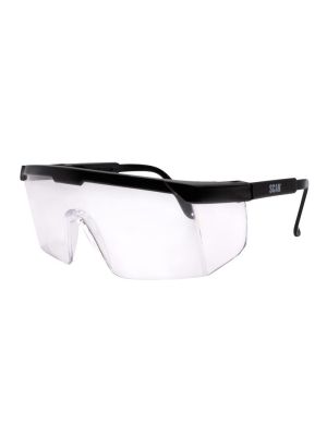 SCAN SCAPPESPCLCL wraparound scratch resistant saftey glasses - Clear