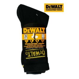 DEWALT Men's Heavy-Duty Cotton Work Socks, Fully Cushioned