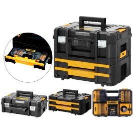 Dewalt Drill Case TStak Combo II IV Tool Storage Boxes 100pc Accessory Set Buyaparcel