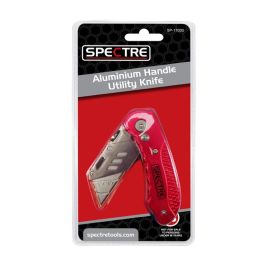 Spectre Work Folding Trimming Pocket Utility Knife Aluminium Handle Sp 