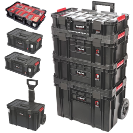 Trend MS/C/SET4C/A 4pc Compact Modular Case Deep Tool Box Set ...