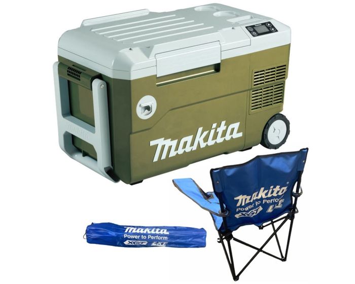 Makita DCW180Z 18v LXT 20L Cooler Warmer Cool Box Wheeled Bare Plug Chair Buyaparcel