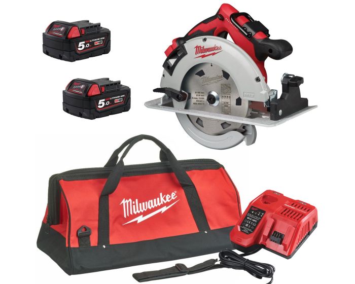 Milwaukee M18BLCS66 Brushless 190mm Circular Saw 18v 66mm x2 5ah