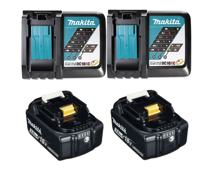 Makita Power Source-Kit 18 V LXT chargeur + 2x 18 V 5Ah batterie