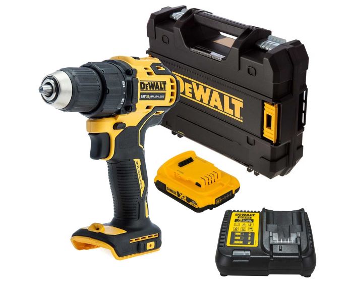 Dewalt DCD708 18v XR Li Ion Brushless Compact Combi Hammer Drill 1 x 2.0Ah Batt Buyaparcel