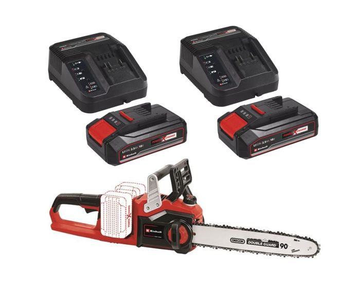 Einhell 4501780 GP LC Li Solo Power X Change Chainsaw 36V 2 x 2.5AH Battery Pack Buyaparcel