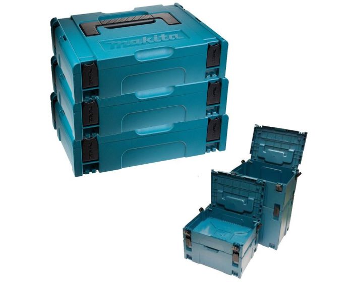 Makita MAKPAC Pack of x Stacking Connector Tool Cases Type 396 x 296 x  105 Buyaparcel