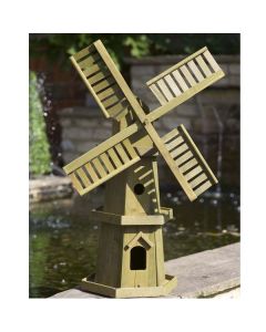 Smart Garden Giant Wooden Windmill Wood Garden Ornament Pine 5020001