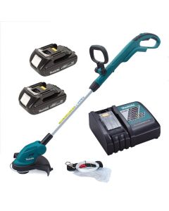 Makita DUR181 LXT 18v Li Ion Cordless Line Trimmer Strimmer 2x Batteries Charger