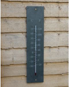 Garden 45cm Slate Thermometer Outdoor Temperature Centigrade Fahrenheit THSL04