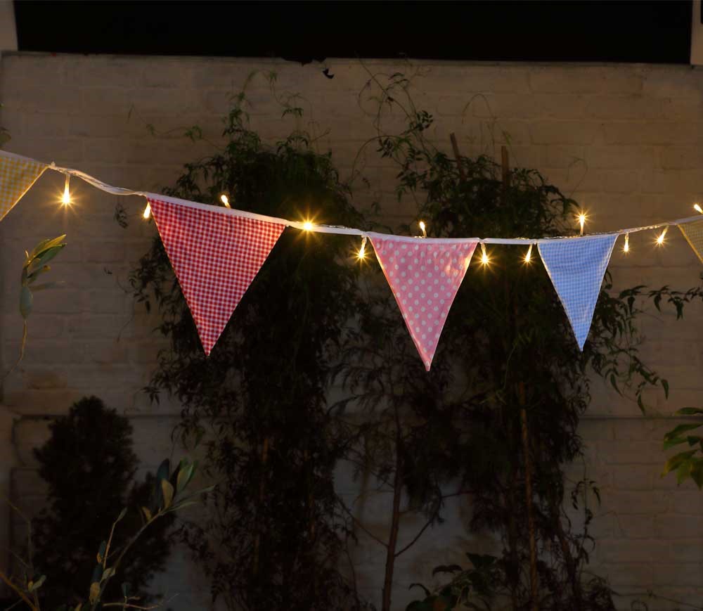 noma solar bunting lights